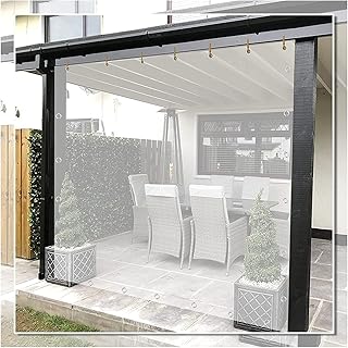 Plastic curtain of transparent thermal insulation cover of 0.5 mm waterproof pergola with exterior curtains with PVC carnations, for outdoor furniture, porch, pergola.. The future of online shopping in Nigeria is here — welcome to DIAYTAR.