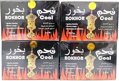 SAQR 120 -piece incense coal | Long -term shisha coal (4 combined sets).. Experience retail convenience with DIAYTAR NIGERIA's comprehensive platform and 5-8 day nationwide shipping.