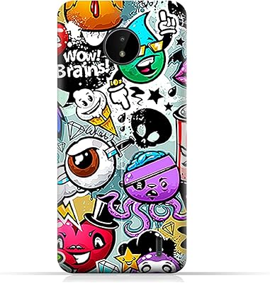 TPU Mobile Hull Design AMC with pattern of strange characters for Nokia C20.. The future of Nigerian shopping is here — DIAYTAR Nigeria.