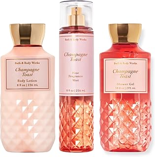 Bath & Body Works - Champagne Toast - Daily trio - Shower gel, beautifully fragrant mist, ultra -soft body lotion.. Thousands of choices. Zero hassle. All thanks to DIAYTAR Nigeria.