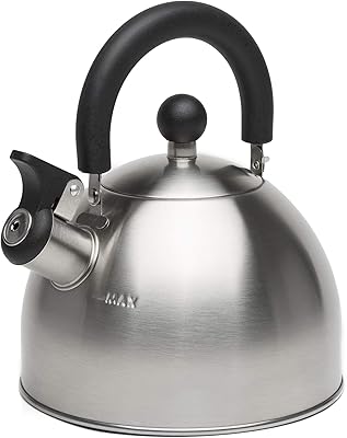 Stuart primula tea kettle in food stainless steel food, instant hot water kettle, foldable to cold touch, 1.5 liter, polished with black handle.. DIAYTAR NIGERIA: Your partner in affordable shopping with nationwide delivery in just 5-8 days.