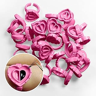 Glue rings for eyelash expansion in the form of a & m heart, disposable cups to sharpen or close volume fans, anti-arrival holder for eyelash extensions (pink-200 pieces).. Your ultimate shopping destination, DIAYTAR NIGERIA combines extensive selection with affordable shipping.
