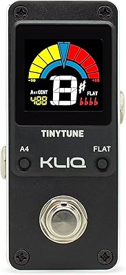 Kleq tiny tone tuner pedal for guitar and bass - mini - chromatic - with height calibration and flat adjustment (requires a power supply).. DIAYTAR NIGERIA: Your partner in affordable online shopping with reliable 5-8 day shipping nationwide.
