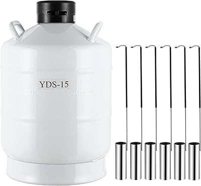 Liquid nitrogen tank 15 l LN2 cooling container with straps and transport bag.. DIAYTAR NIGERIA brings the market to your fingertips with affordable prices and swift delivery services.