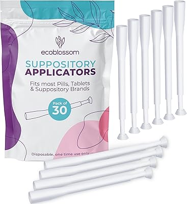 ECOBRANCE - Single -use label applicators (Package of 30) - Suitable for suppositories, tablets, capsules and Boric acid drugs for women - individually wrapped.. DIAYTAR NIGERIA: Your one-stop e-commerce destination with affordable prices and nationwide delivery in 5-8 days.