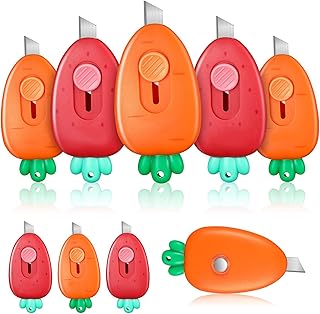 6 Pieces Mini Retractable Tool Knife Cute Cut-Bodie Mini Magnetic Retractable Magnetic Cartoon Mignon Cartoon Opening Papier Cup Utility knife for small crafts DIY cutting paper craftsmanship.. Great deals and fast delivery — the DIAYTAR Nigeria guarantee.