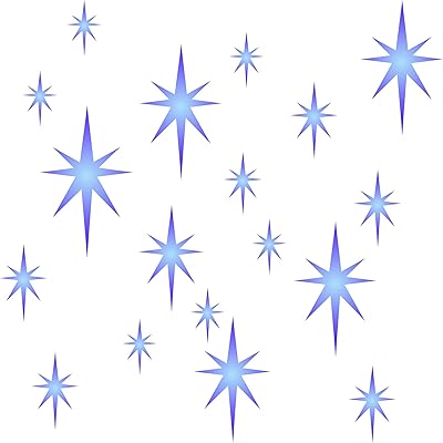 Star cloth stencil - 11.5 x 11.5 cm (s) - Reusable wall stencil model with Christmas stars, sky and heaven of sky.. Your favorite online marketplace — DIAYTAR Nigeria delivers quick and cheap.