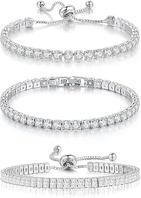 3 pieces of tennis bracelets for gold plated 14K.. Navigate through thousands of products at pocket-friendly prices with DIAYTAR NIGERIA's easy-to-use platform.