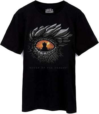 T-shirt House of the Dragon Eye For Men | Black blouse for adult women with pattern.. Click, pay, receive — DIAYTAR Nigeria makes online shopping seamless.