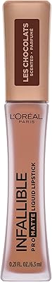 L'Oréal Paris Rouge à lip lipstick infallible pro matte chocolate, sweet tooth, 0.21 fl oz.. Shop with confidence at DIAYTAR NIGERIA, enjoying competitive prices and delivery within 8 days.