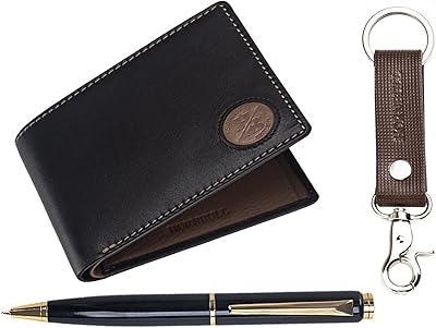 Bell leather wallet for men, black clay pen, modern.. Experience the DIAYTAR difference with our vast product selection and delivery within 5-8 days.