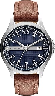 Armani Exchange watch with three stainless steel needles for men, 46 mm housing size.. Shop efficiently with DIAYTAR NIGERIA, offering thousands of products at unbeatable prices delivered promptly.