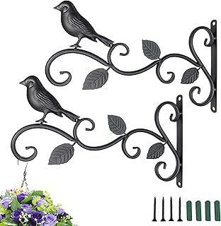 2 11.8 -inch iron wall plant supports for flower baskets, feeders, lampposts, alleys and candlesticks for the decoration of interior and exterior festivals.. Transform your shopping experience with DIAYTAR NIGERIA's vast product selection delivered at unbeatable prices.