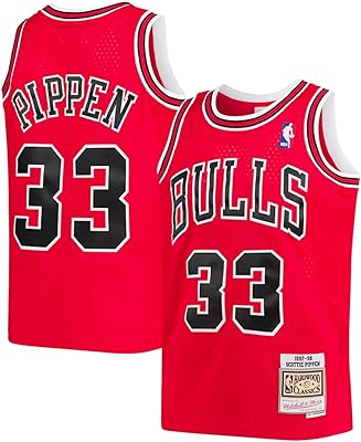 Classic jersey for young Chicago Bulls Red Hardwood by Scottie Pippen (size M), M.. DIAYTAR Nigeria offers great deals, a huge product variety, and delivery in under a week.