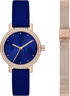 Dkny Soho watch in three needles for women, with a 28 mm case and a leather bracelet.. DIAYTAR NIGERIA brings the marketplace to your screen with affordable products delivered in 5-8 days.