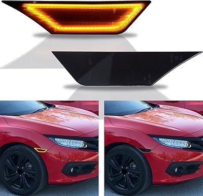 Lateral replacement positions for Honda Civic 10th generation (Amber).. DIAYTAR NIGERIA: Putting quality products within reach of every Nigerian through our affordable marketplace.