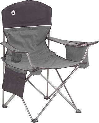 Camping chair with isothermal pocket for 4 isothermal cans from Coleman | Chair with integrated cooler, gray/black.. DIAYTAR NIGERIA: Bringing quality products to every Nigerian home at prices everyone can afford.