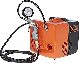 Black compressor + Decker 8 bars, 1.5 hp engine, without tank, 180 l/m air flow, with kit.. Shop smarter, not harder with DIAYTAR NIGERIA - thousands of products at your fingertips with affordable delivery.