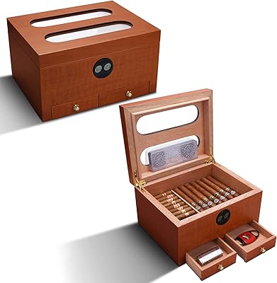 Cigarlounge cigarette cellar with hygrometer The cigar cigar cogar can contain 80 cigars with accessories and 2 glass drawers for the house and the office.. Discover endless possibilities with DIAYTAR NIGERIA's comprehensive selection and reliable shipping.