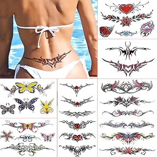 Aivoch 8 sheets of temporary waterproof tattooing stickers for size, tattoo cover, female scar, waterproof tattoos for female belly for women and girls.. Get everything you need without leaving your home. DIAYTAR Nigeria offers a seamless shopping experience and delivers your orders quickly and reliably.