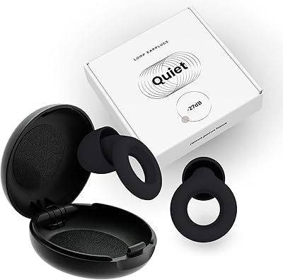 Loop earplugs for sleeping by Quiet - Flexible and reusable Silicone Earrings Ultra soft, Noise reduction and flyers - 8 tips in size XS/S/M/L - Noise removal 27 dB - Black.. Shop from Nigeria's largest product selection at DIAYTAR, with budget-friendly prices and swift delivery.