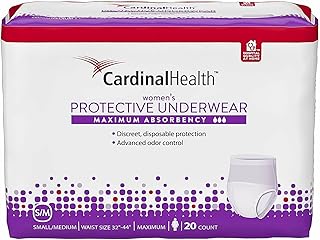Cardinal protection underwear with maximum absorption for women, medium, 32 - 44 \ ", 95 - 185 LB Part number UWFSM20 (80/Cash).. DIAYTAR Nigeria: Shopping that fits your budget and your schedule.