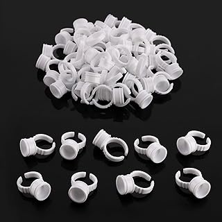 Family Gobbles and Tattoo Rings disposable tattoo, plastic holder for tattoo ink, adhesive makeup ring for eyelash extensions, nail art applicators, pack of 100.. Save time and money with DIAYTAR Nigeria’s online store.