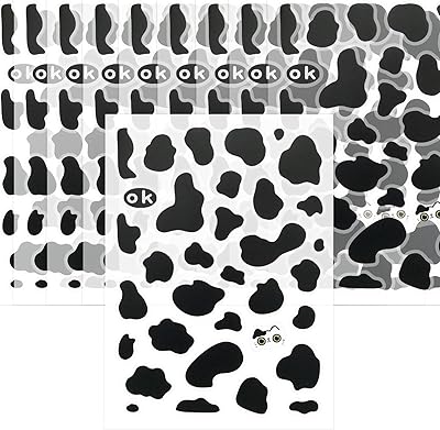 Removable vinyl vinyl cow printed sticker black vinyl for bedroom decoration, crèche and classroom, 340 rooms (black).. With DIAYTAR Nigeria, everything is within reach — and within budget.