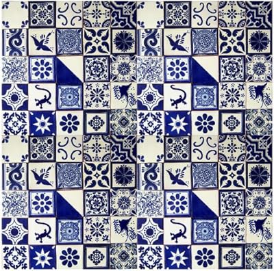 Color and tradition 100 mexican tauile tile hand painted 4" x 4" blue and white.. Get everything you need without leaving your home. DIAYTAR Nigeria offers a seamless shopping experience and delivers your orders quickly and reliably.
