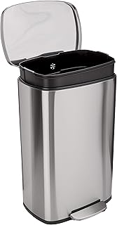 Amazonbasics trash with a 50 l/13.2 gallon soft closure, spots resistant with pedal - polished stainless steel with satin nickel finish.. Nigeria's favorite online shopping platform, DIAYTAR offers unbeatable prices and delivery within a week.