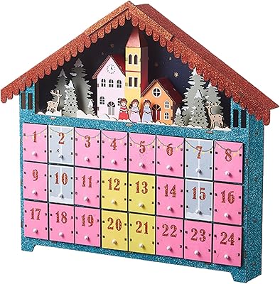 24 days in wood LED Multifunction countdown vacation decoration ornament for birthday.. Experience the convenience of online shopping with DIAYTAR NIGERIA's reliable 5-8 day delivery service.