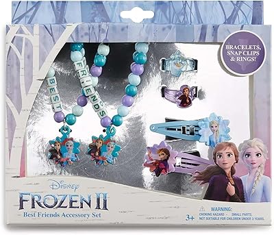 Set of Disney Accessories The Snow Queen 2 Best Friends, including: 2 bracelets, 2 rings, 2 hair pliers.. DIAYTAR NIGERIA makes luxury accessible with our affordable prices and dependable delivery service.