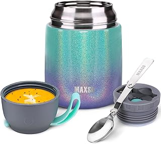 MAXO Thermos hot soup, isolated stainless steel food container 17 oz with spoon for adults, waterproof thermal food pot for desk, picnic, travel-rainbow.. Looking for great deals without compromising on quality? DIAYTAR Nigeria brings you thousands of top products at affordable rates, delivered straight to your doorstep.