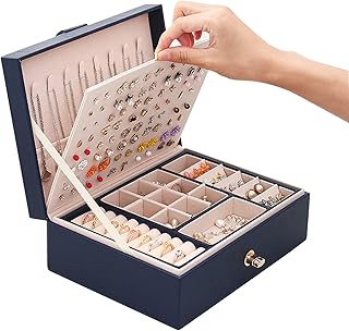 Homarket jewelry storage box for necklaces rings and earrings.. Nigeria shops with DIAYTAR — wide selection, fast shipping, and great value.