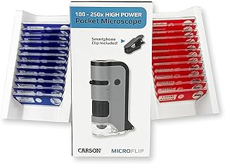 Carson microson microflip microscope 100x250x UV LED with folding sliding base and clip.. Shop for less and receive more with DIAYTAR NIGERIA's expansive e-commerce platform and nationwide delivery.