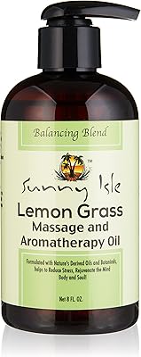 Massage oil and lemongrass aromatherapy Sunny Isle, 236.5 ml.. DIAYTAR NIGERIA: Revolutionizing how Nigerians shop with affordable prices and prompt delivery services.