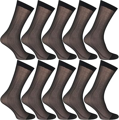 10 pairs of ultra -fine formal socks for men work in sweet and silk nylon.. Shop smart with DIAYTAR NIGERIA, offering a vast product range delivered to your doorstep within a week.
