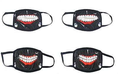 4 pieces of reusable facial accessories for Halloween Cosplay costumes for boys and girls.. DIAYTAR NIGERIA: Making quality accessible to all Nigerians with affordable prices and quick delivery.