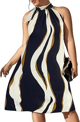 Squamchic mid-long-sleeved dress with tied collar for women, large size, summer, relaxed, ample, beach tank top.. Shop from our extensive catalog at DIAYTAR NIGERIA and enjoy doorstep delivery in just 5-8 days.