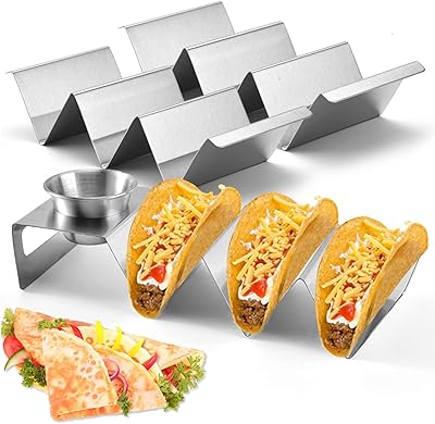 Set of 3 supports with Ocuz® tacos, taco tray style support, can contain up to 3 tacos each, sustainable tacos support for Tuesday in tacos or as u tacos mold and recipe book.. Explore the biggest product variety online — only at DIAYTAR Nigeria.