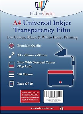 Universal transparent paper A4 in acetate for inkjet printer and acetate, transparent printable at 120 microns (10 sheets.. DIAYTAR NIGERIA connects your desires with reality through our affordable e-commerce platform and quick delivery.