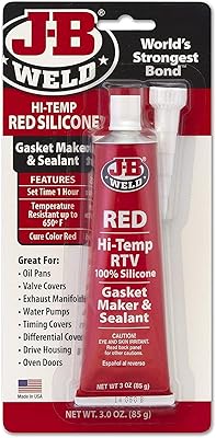 J-B WELD 31314 High temperature RTV Silicone and Mastic, Red, 3 OZ.. DIAYTAR NIGERIA: Where every shopping need is fulfilled with affordable prices and nationwide shipping.