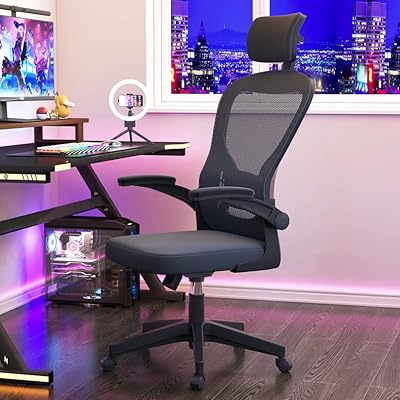 Mecacoz home office chair, ergonomic play chair with adjustable height with lumbar support and adjustable backrest from top to bottom (black).. DIAYTAR NIGERIA: Where affordability and variety come together with nationwide 5-8 day delivery.