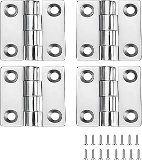 Hinges of stainless steel of AUDISONAL marine quality marine, 1.5 "x 1.5" (38 mm x 38 mm), silent and robust stainless steel 316 with screws (4 rooms).. Shop across boundaries at DIAYTAR NIGERIA and enjoy budget-friendly nationwide delivery within the week.