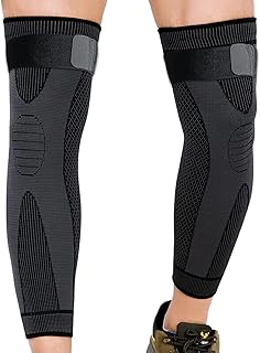 Compression sleeves on the whole leg for men and women with elastic bands to support the knee during the race, basketball, football, weightlifting, exercise, arthritis, relief of meniscus pain.. DIAYTAR NIGERIA: Connecting Nigerians with affordable products delivered promptly nationwide.