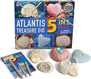 Kit of national archeology Geographic Atlantis, toys to dig precious stones for boys and girls, scientific exploration kits of the lost city for children (cubes in the treasure of mermaid 5 in 1.. DIAYTAR NIGERIA makes quality accessible with low prices and reliable 5-8 day nationwide delivery.