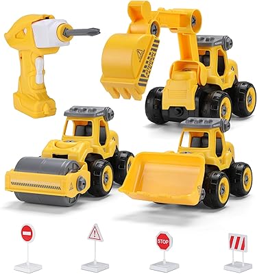 Hatton Tech Apart toy, 3 -in -1 remote -controlled construction truck with drill, shovel, bulldozer and children's compressor, STEM construction toys, gift for boys and girls from 3 to 7 years old.. DIAYTAR NIGERIA revolutionizes online retail with our extensive selection and dependable shipping service.