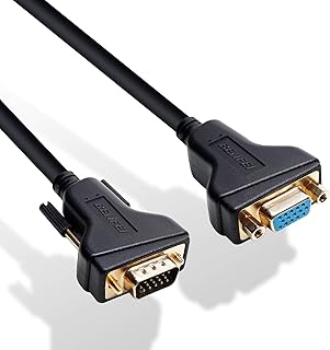 Male vga extension cable with benvy female 1.8 m/6 feet.. Shop confidently with DIAYTAR NIGERIA, offering affordable prices and reliable delivery within a week.