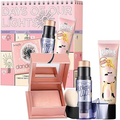 Benefit Days of Our Lights box with face base and 2 highlighters.. Forget the long lines — DIAYTAR Nigeria is always open for shopping.