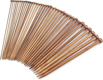 Set of knitting bamboo needles unique 9 inch point.. DIAYTAR NIGERIA: Where value meets variety with reliable nationwide delivery in under 8 days.